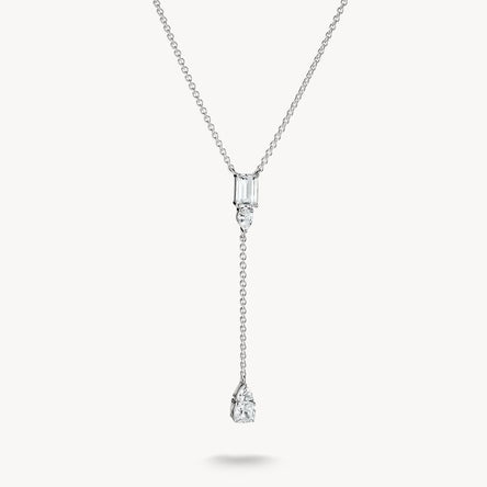 Thomas Sabo Silver Y Sparkling Zirconia Necklace
