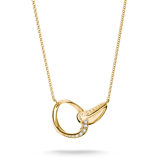 Thomas Sabo Large Gold Plated Together Necklace