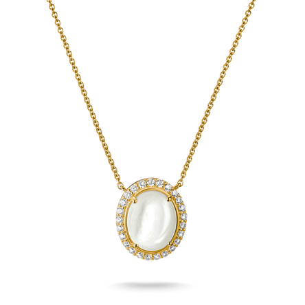 Thomas Sabo Gold Plated Mother of Pearl Necklace