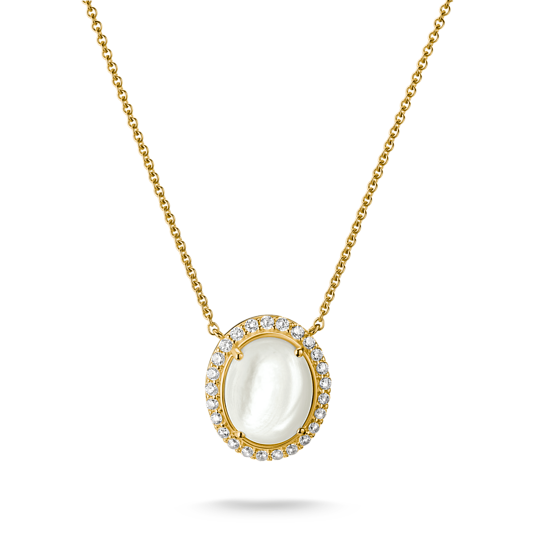 Thomas Sabo Gold Plated Mother of Pearl Necklace