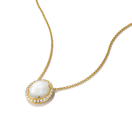 Thomas Sabo Gold Plated Mother of Pearl Necklace