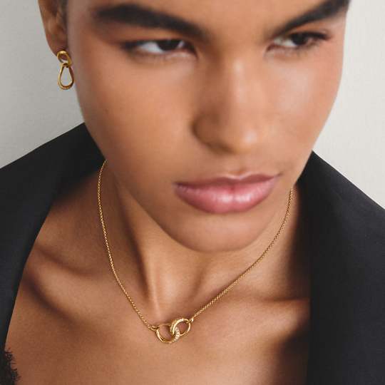 Thomas Sabo Gold Plated Together Necklace