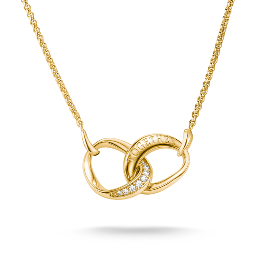 Thomas Sabo Gold Plated Together Necklace