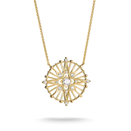 Thomas Sabo Gold Disc Star Necklace