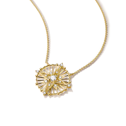 Thomas Sabo Gold Disc Star Necklace