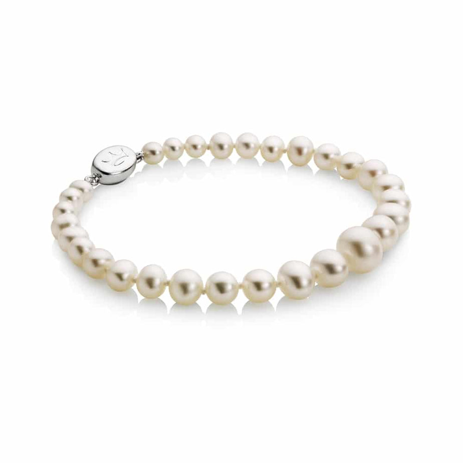 Jersey Pearl Graduated Freshwater Pearl Bracelet