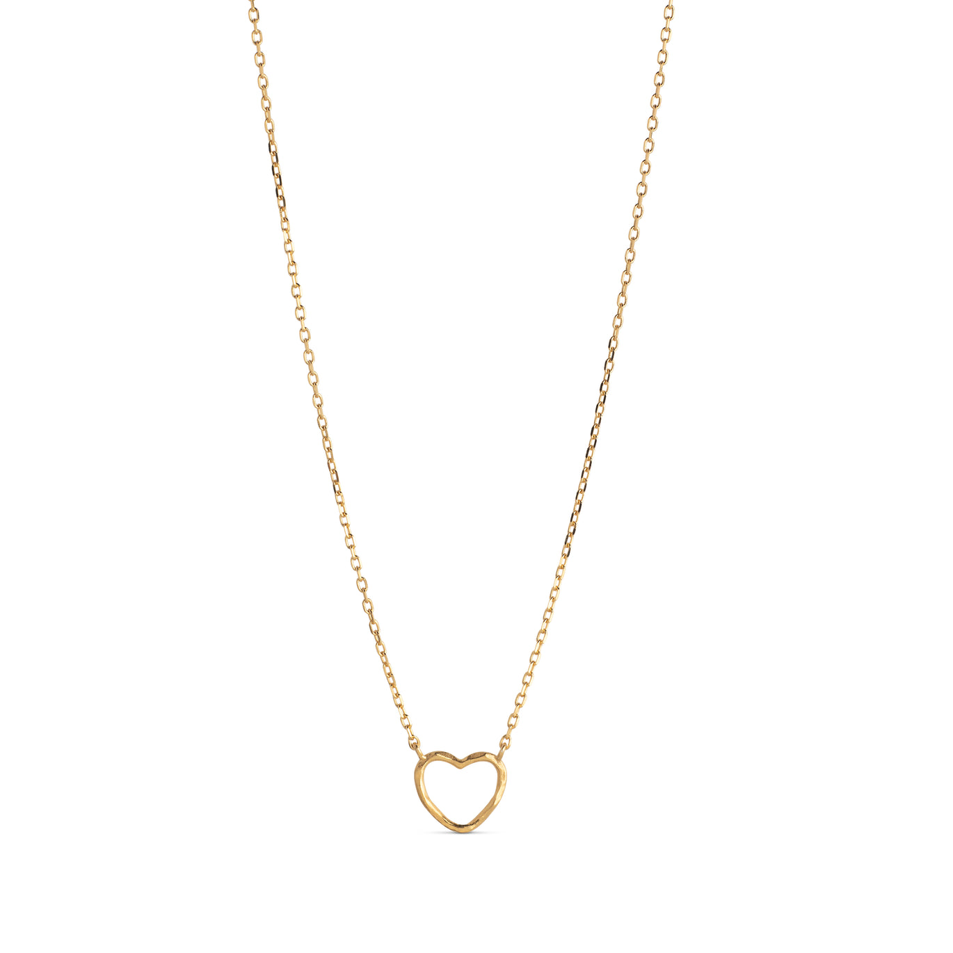 Enamel Copenhagen Gold Organic Heart Necklace