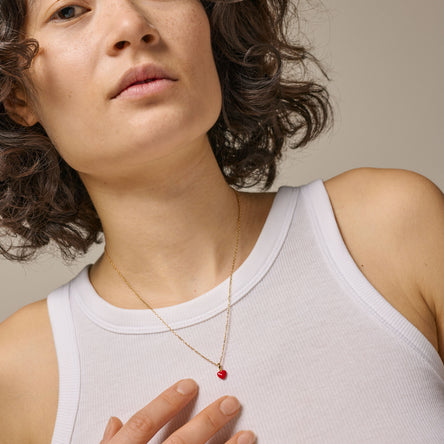 Enamel Copenhagen Amore Red Necklace