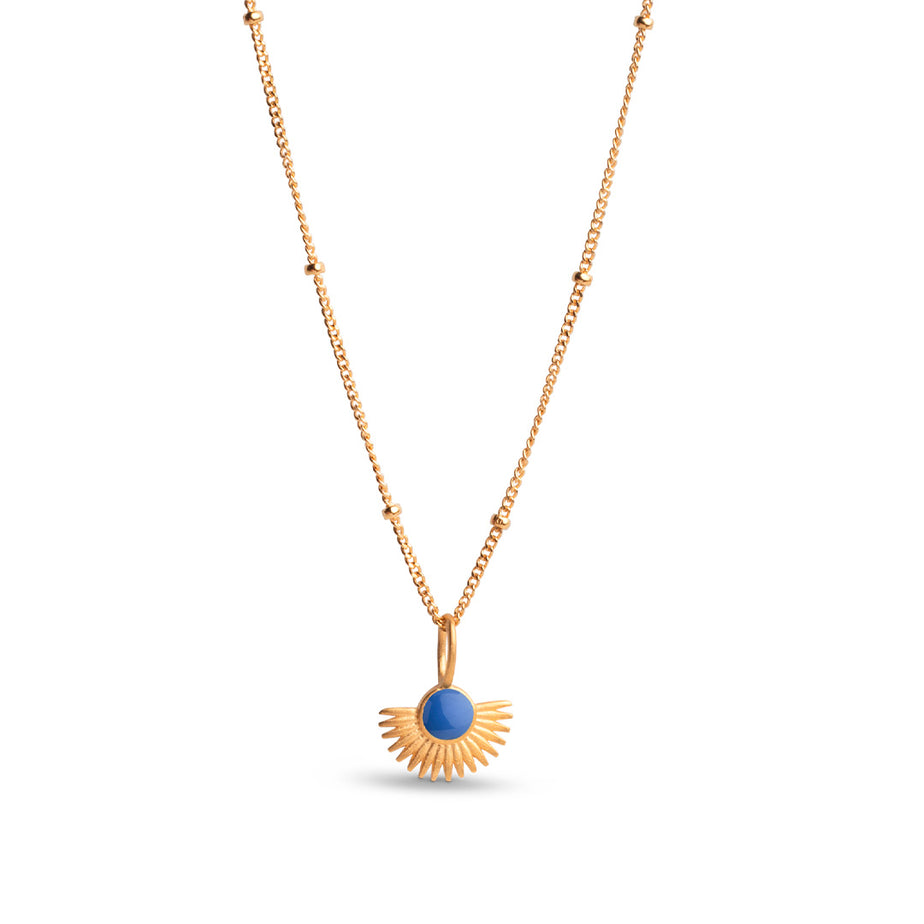Enamel Copenhagen Soleil Necklace Cornflower
