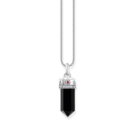 Thomas Sabo Silver Onyx Hexagon Pendant