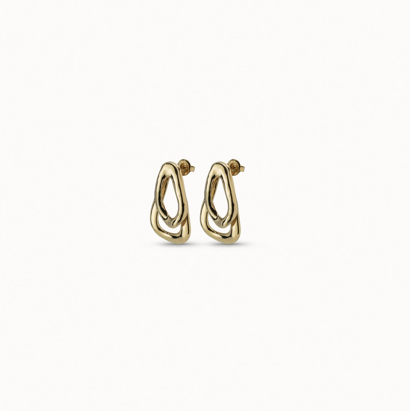 Uno De 50 Earrings plated gold