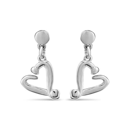 Uno De 50 Nailed Heart Drop Earrings