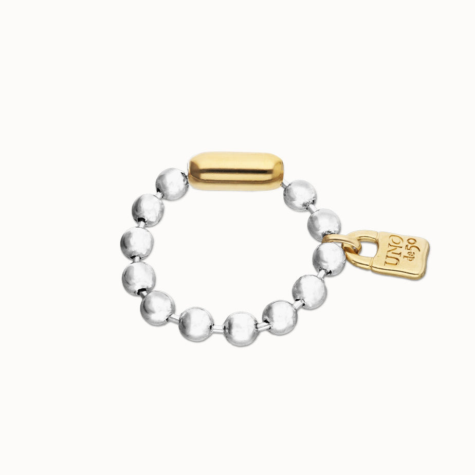Uno de 50 Beaded Two-tone Bracelet