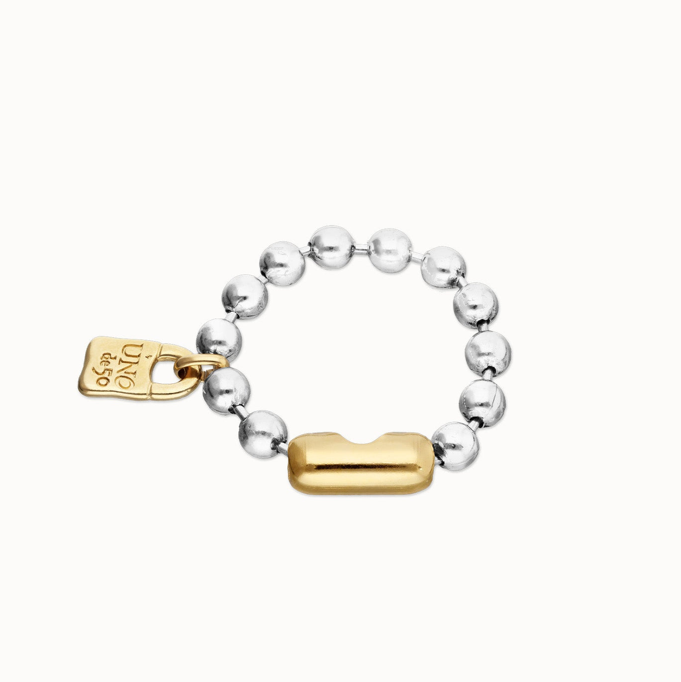 Uno de 50 Beaded Two-tone Bracelet