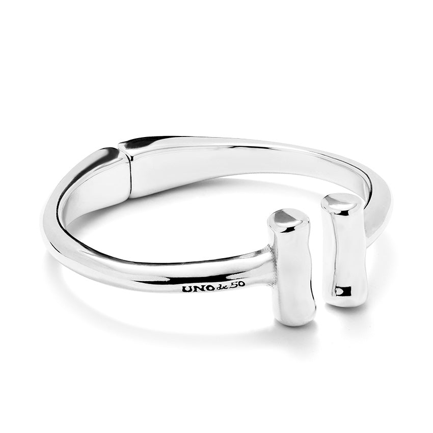 Uno De 50 Ser Natural Silver Plated Bangle