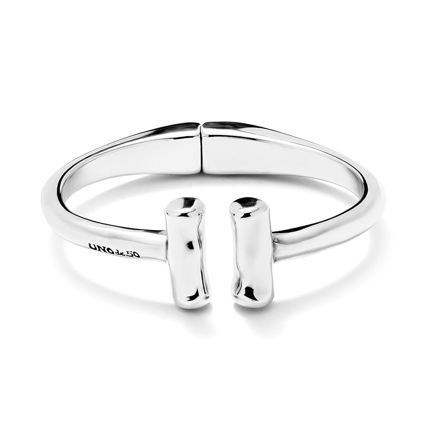 Uno De 50 Ser Natural Silver Plated Bangle