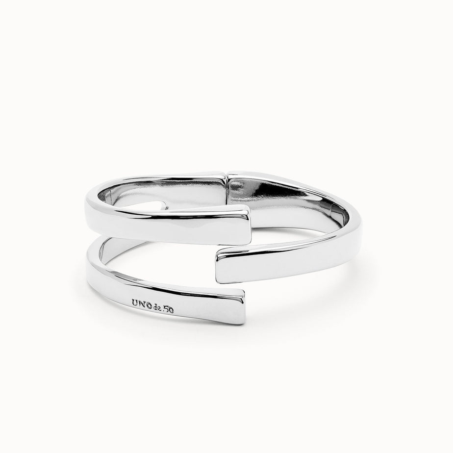 Uno De 50 Silver Plated Bangle