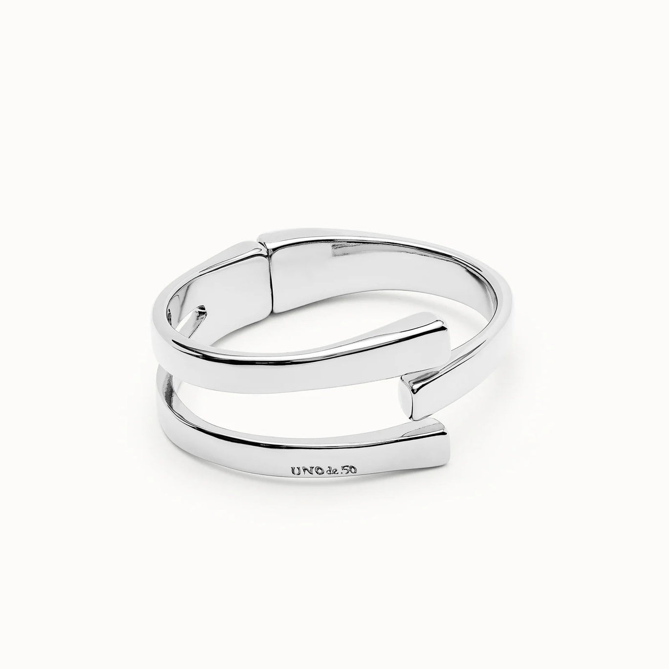 Uno De 50 Silver Plated Bangle