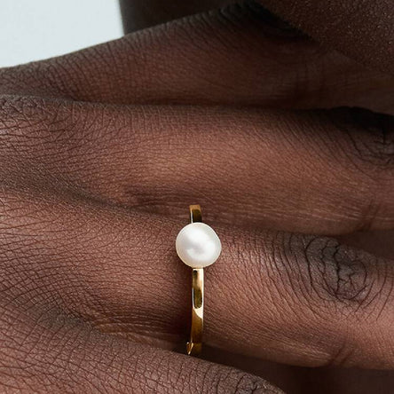 Pandora Treated Freshwater Cultured Pearl Ring