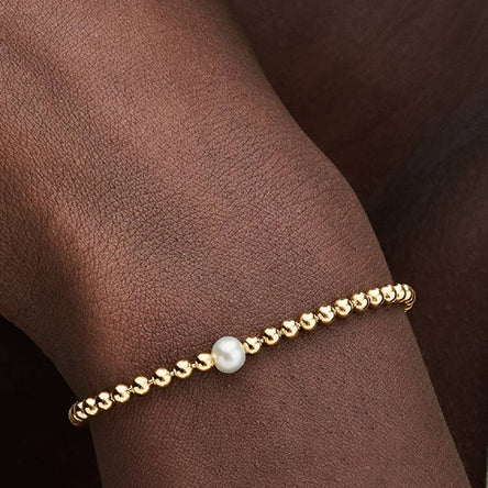 Pandora Treated Freshwater Cultured Pearl & Beads Bracelet