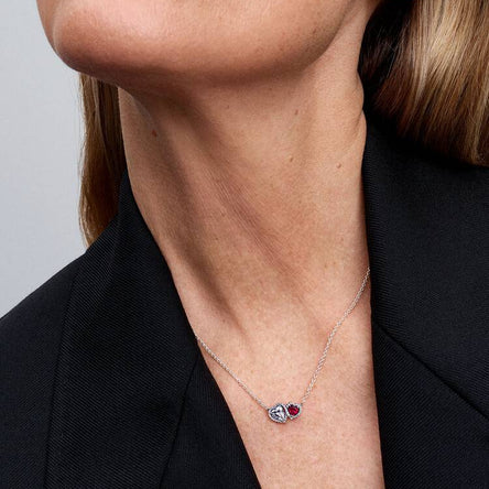 Pandora Two-Coloured Hearts Necklace