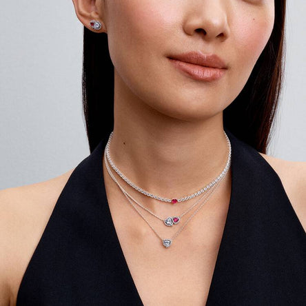 Pandora Halo Heart Choker