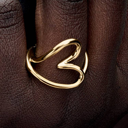 Pandora Organically Shaped Heart Ring