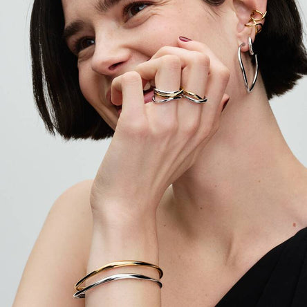 Pandora Organically Shaped Bangle