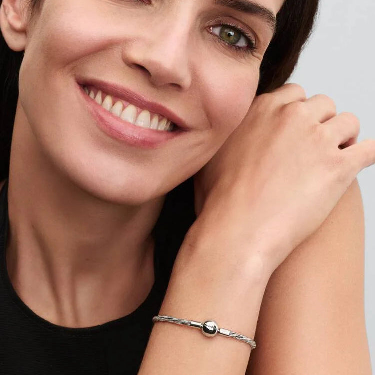 Pandora Round Pandora Clasp Twisted Snake Chain