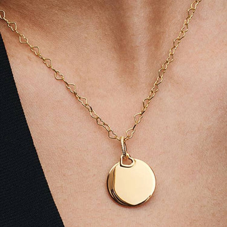 Pandora Engravable Round Tag Dangle Charm