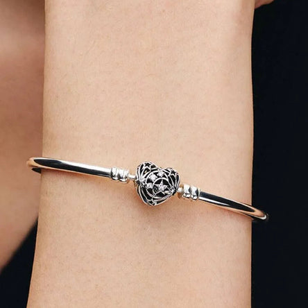 Pandora Celestial Heart Clasp Bangle