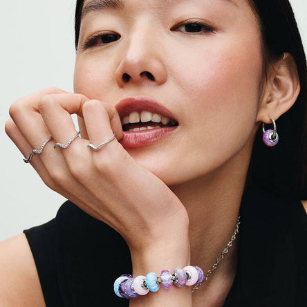 Pandora Opalescent Purple Charm