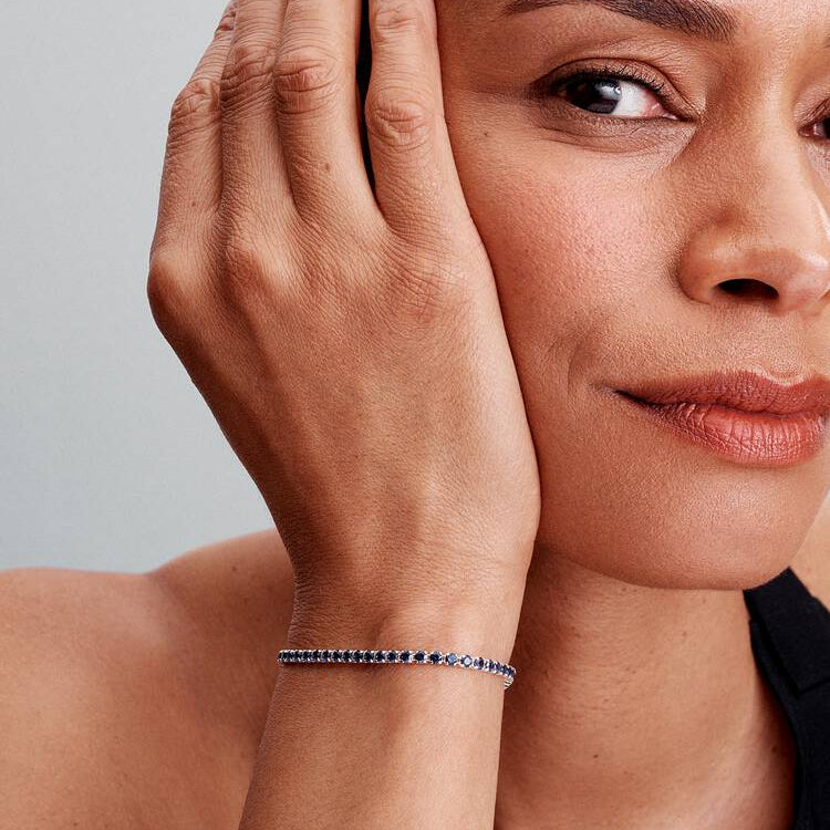 Pandora Sparkling Blue Tennis Bracelet