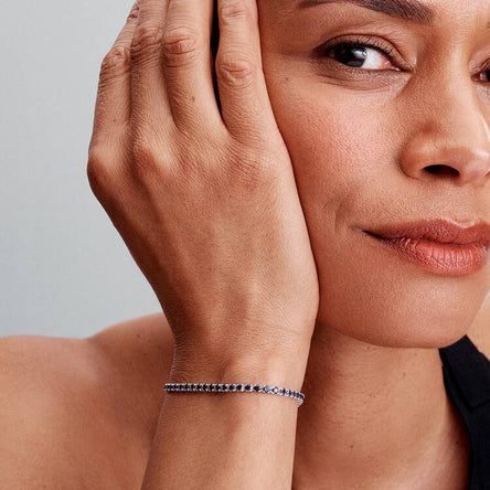 Pandora Sparkling Blue Tennis Bracelet