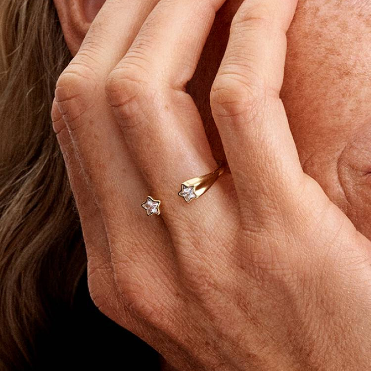 Pandora Shooting Stars Open Ring