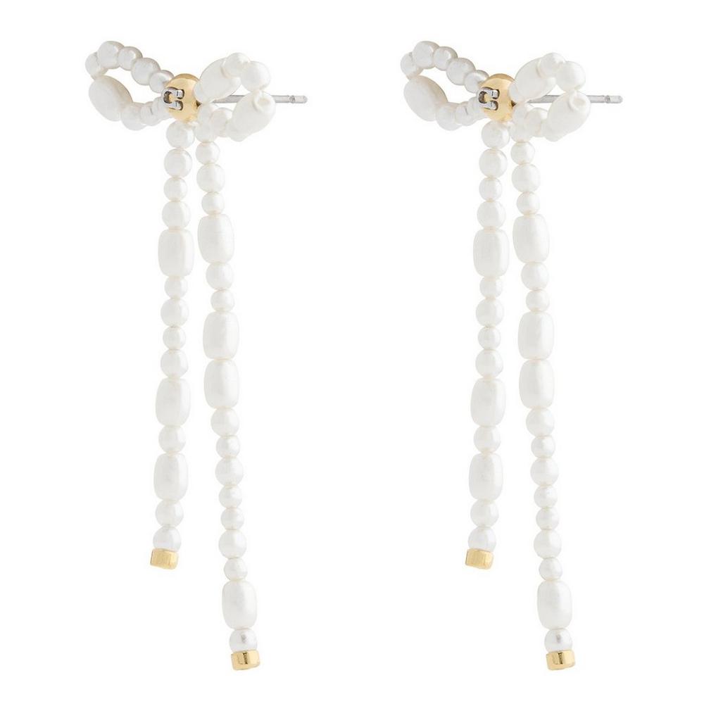 COACH Pearl Bow Drop Earrings