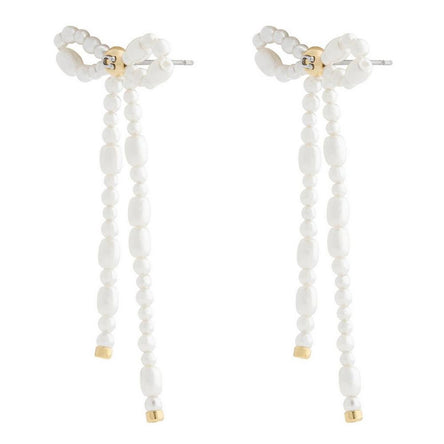 COACH Pearl Bow Drop Earrings