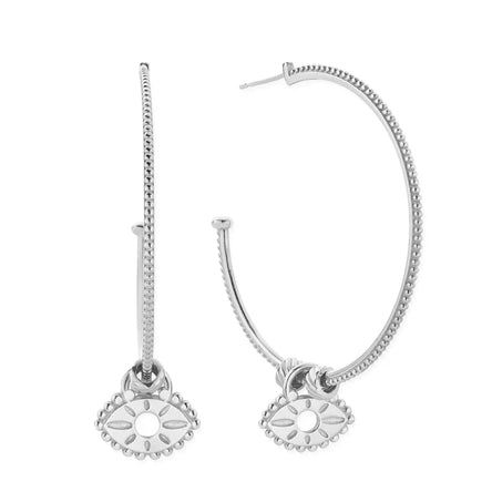 ChloBo Silver Visionary Hoops