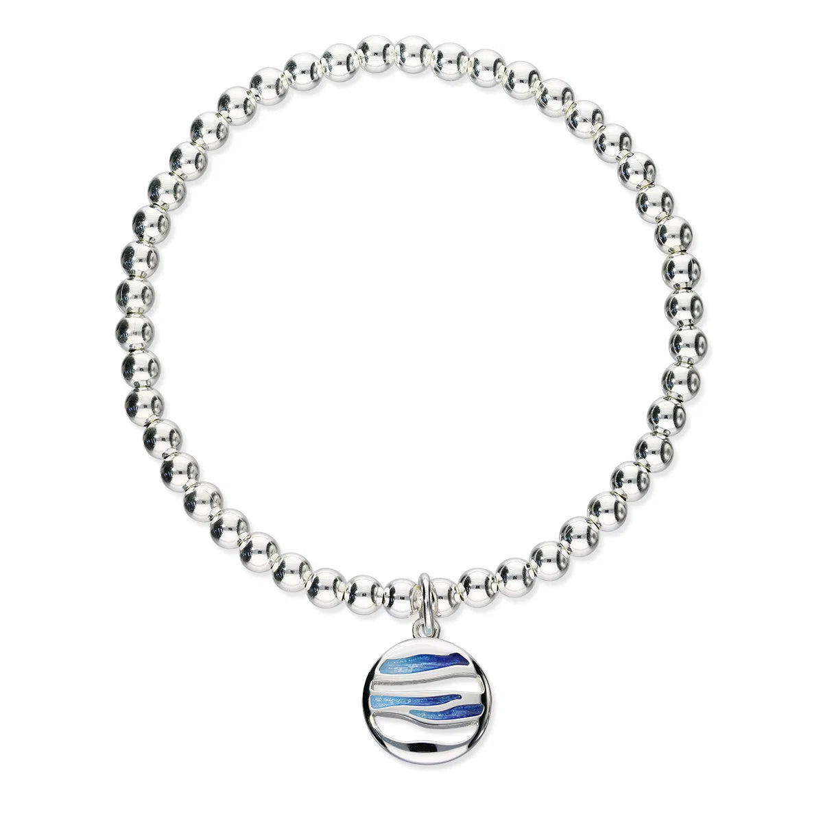 Ortak Orbit Silver Stretch Bracelet