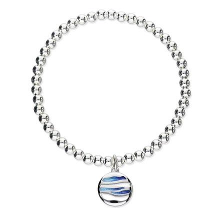 Ortak Orbit Silver Stretch Bracelet