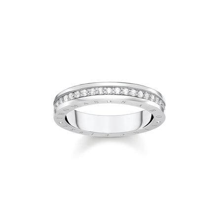 Thomas Sabo Silver Ring With White Stones