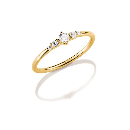 Thomas Sabo Gold Plated Cubic Zirconia Ring
