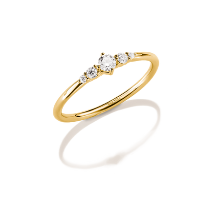 Thomas Sabo Gold Plated Cubic Zirconia Ring