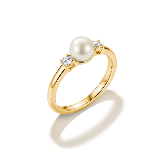 Thomas Sabo Gold Plated Pearl Ring
