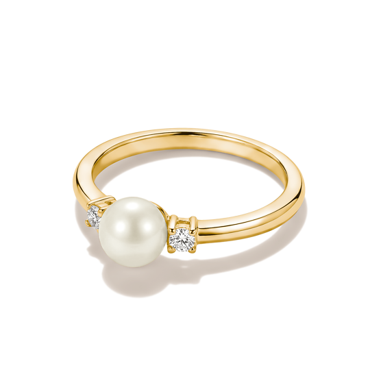Thomas Sabo Gold Plated Pearl Ring