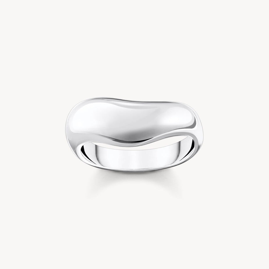 Thomas Sabo Silver Ring In Organic Shape