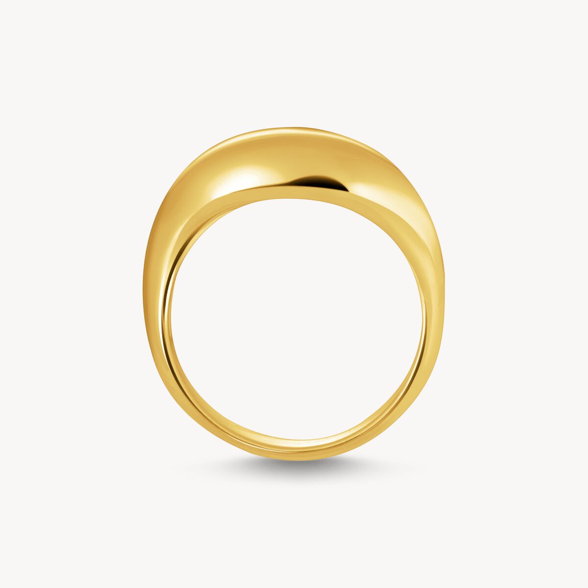 Thomas Sabo Gold-plated Ring In Organic Shape