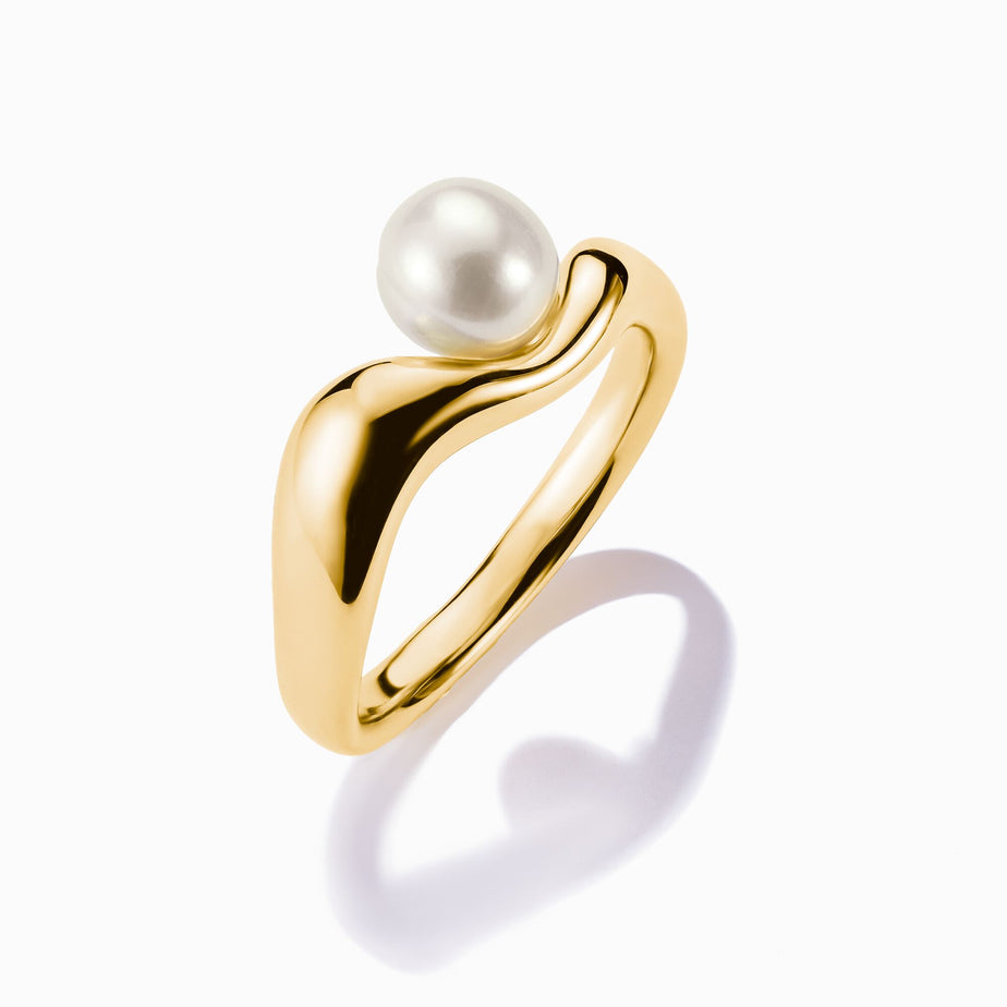 Thomas Sabo Natural Beauty Gold Freshwater Pearl Ring