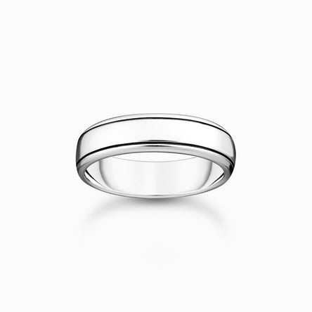 Thomas Sabo Silver Ring with Lines