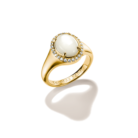 Thomas Sabo Gold Plated Mother of Pearl Ring
